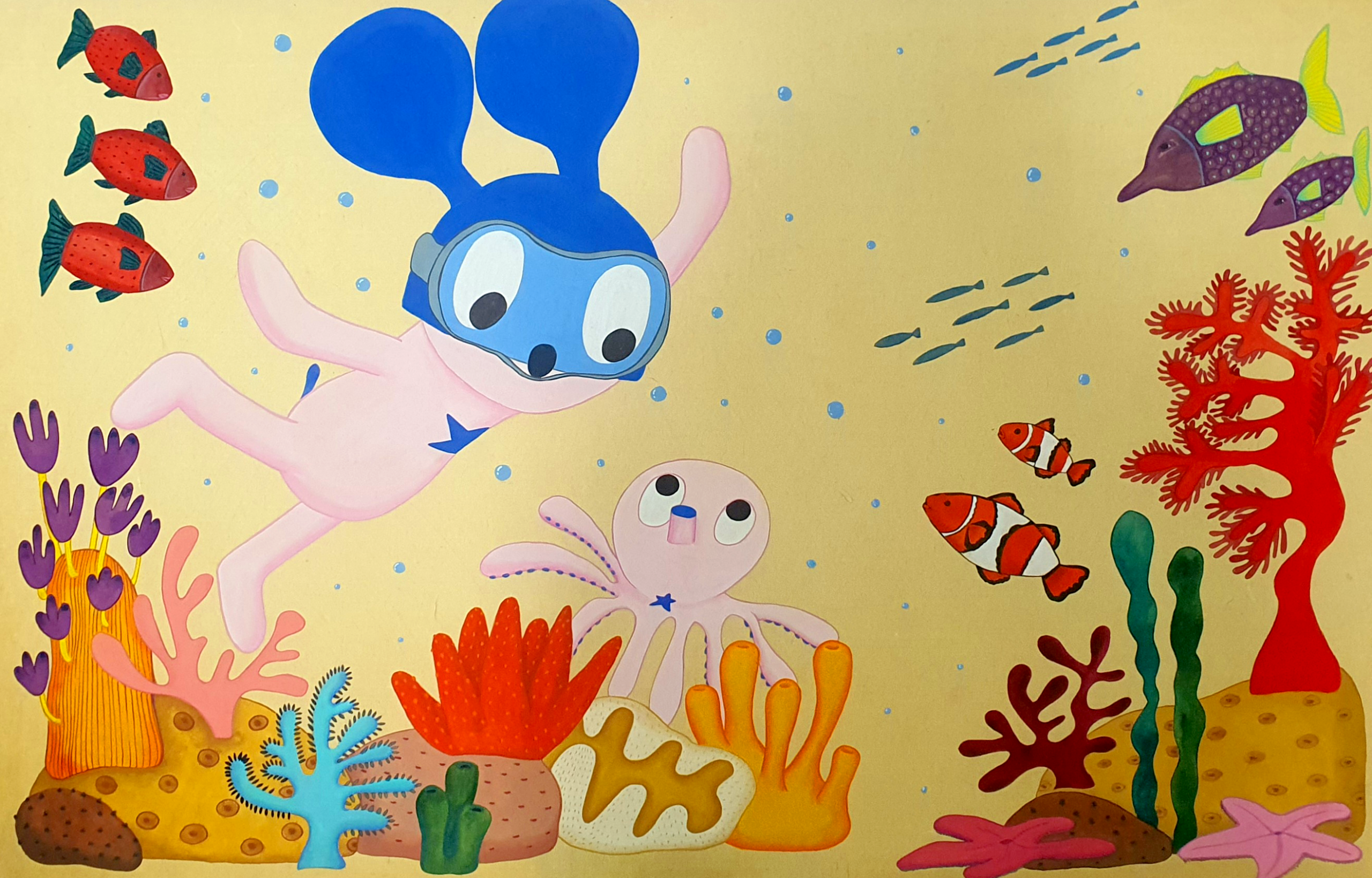 Shiny Young_Mask boy_under the sea (2023)