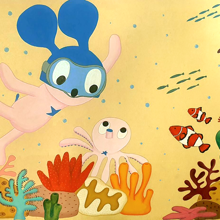 Mask boy_under the sea