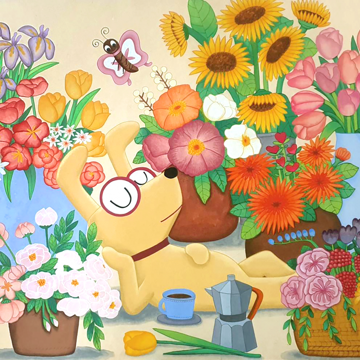 Feel & enjoy_No 3. with flower pot